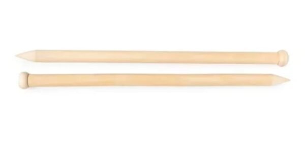 Aguja Tejer Madera Lotus n°9
