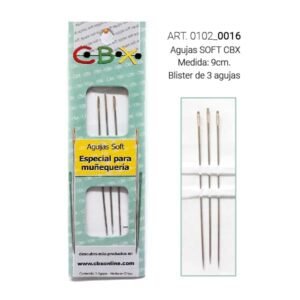 Aguja Muñequeria CBX Soft - Libro x 3 unids