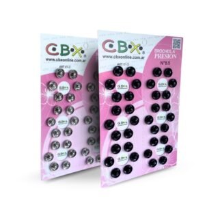 Broche Presion Cbx n° 8.5 - Blanco - Negro