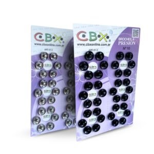 Broche Presion Cbx n° 10 - Blanco - Negro