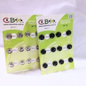 Broche Presion Cbx n° 12 - Blanco - Negro