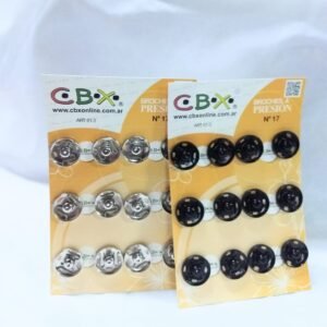 Broche Presion Cbx n° 17 - Blanco - Negro