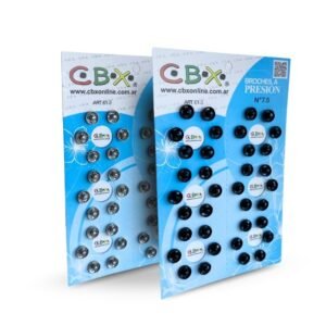 Broche Presion Cbx n° 7.5 - Blanco - Negro