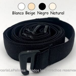 Bretel Elastico 11 mm Hebilla Plastica art 211