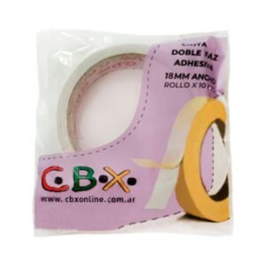Cinta Adhesiva Papel Doble Faz CBX x 18 mm