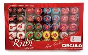 Hilo Alg Bordar Rubi Perle - Ovillo x 40 mts - Caja