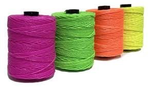 Hilo Encerado Corona 3 Cabos - Bobina x 70 mts - Fluo
