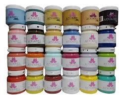 Pintura Acuarel Base Acrilica - Pote x 200 cc - Mate