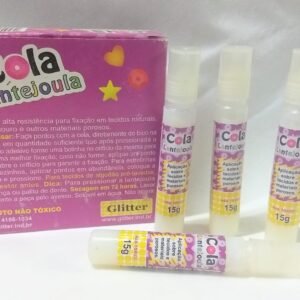 Pegamento Glitter P/Lentejuelas y Piedras - Tubo Tapa a Rosca x 15 grs