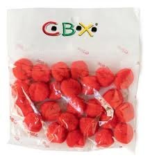 Pompon CBX x 25 mm - Blister x 25 unids