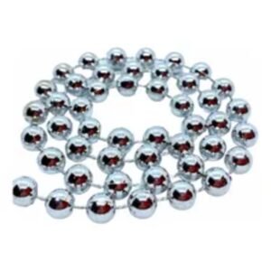Perla Bola 3 mm en Hilo - Metalizada