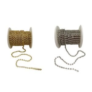 Strass Continuo Acrilico Base Metalica n°8